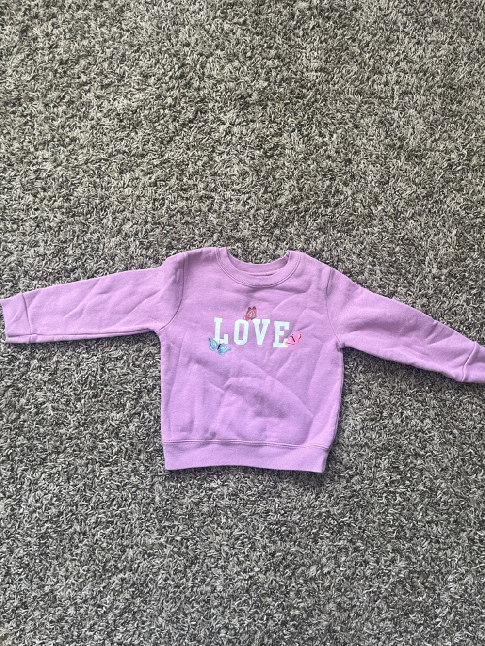 Garanimals Lavender 'LOVE' Graphic Sweatshirt